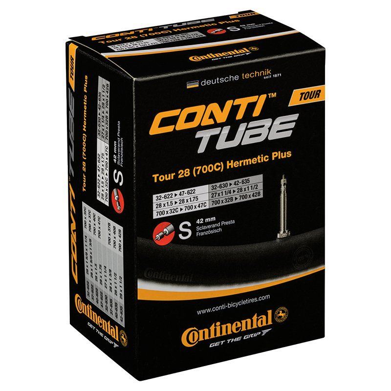 Continental Cykelslang Tour 28 Hermetic Plus 32/47-6ermetic Plus 32/47-622/42-635 bilventil 40 mm