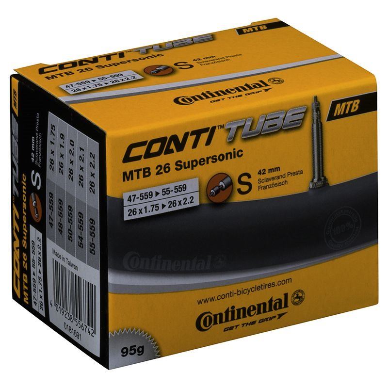 Continental Cykelslang MTB TubeSupersonic 47/55-559upersonic 47/55-559Racerventil 42 mm