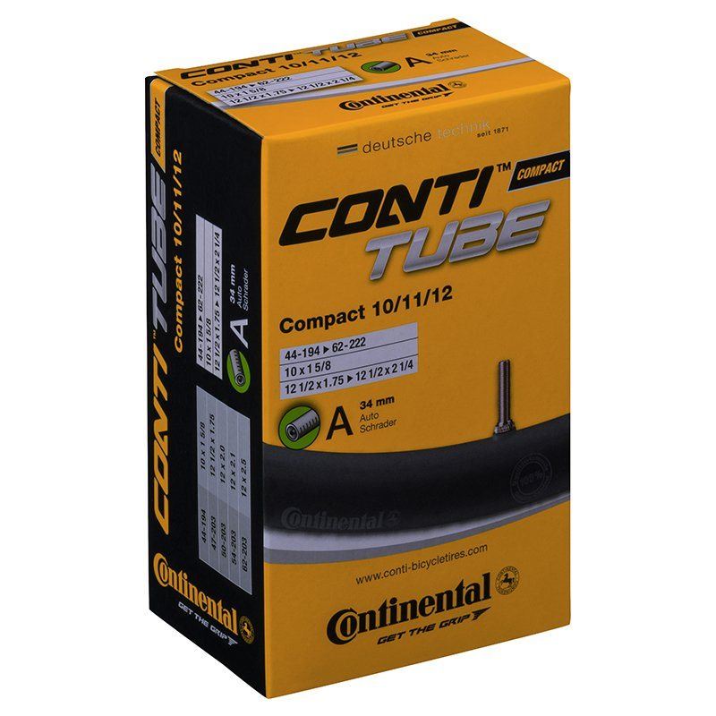 Continental Cykelslang Compact Tube 44/62-194/222 Biube 44/62-194/222 Bilventil 34 mm