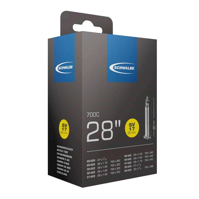 Schwalbe Cykelslang SV17 STANDARD 28/47-622/635 RDARD 28/47-622/635 Racerventil 60 mm