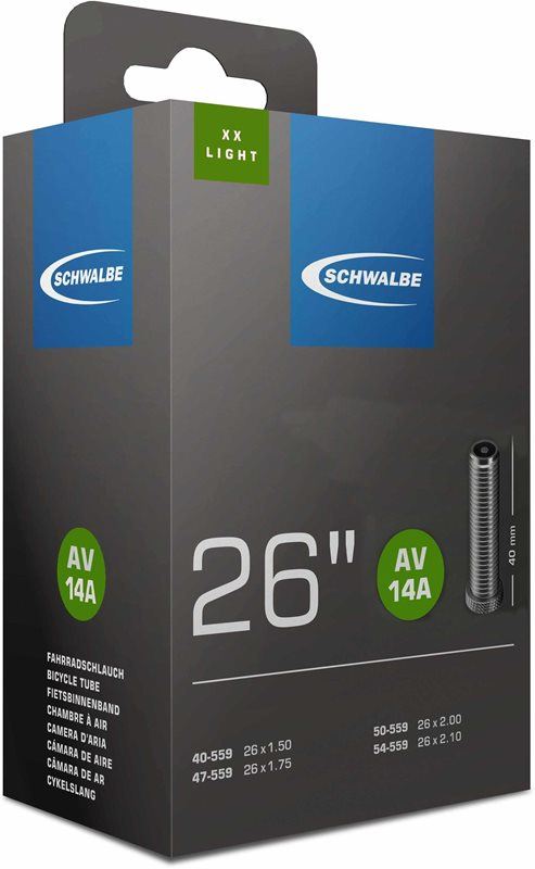 Schwalbe Cykelslang AV14A XX-Light 40/54-559 bilventil 40 mm