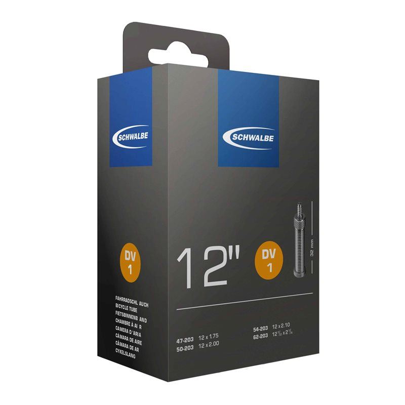 Schwalbe Cykelslang DV1 STANDARD 47/62-203 CykelvARD 47/62-203 Cykelventil 32 mm