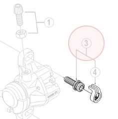 Shimano Skruv till ok/adapter M6 x 19 mm inkl. lr M6 x 19 mm inkl. låsclips