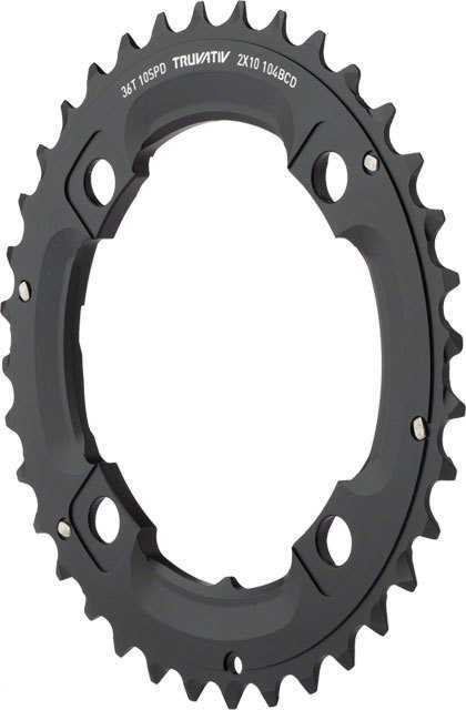 Absoluteblack Drev SRAM X0/X9 No-Pin 104 bcd 10 växlarin 104 bcd 10 växlar 36T svart