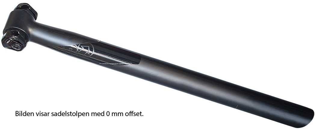 PRO Sadelstolpe Vibe DI2 20 mm offset 27.2 x 400 mm svart