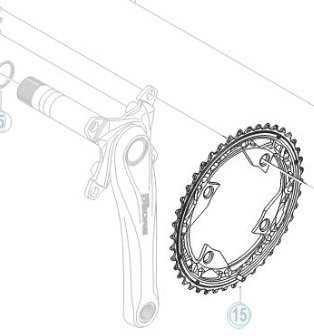 Shimano Drev Deore FC-M610 104 bcd 3 x 10 växlar 42T svart