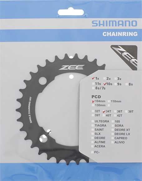 Shimano Drev ZEE FC-M640 104 bcd 10 växlar 34T svart