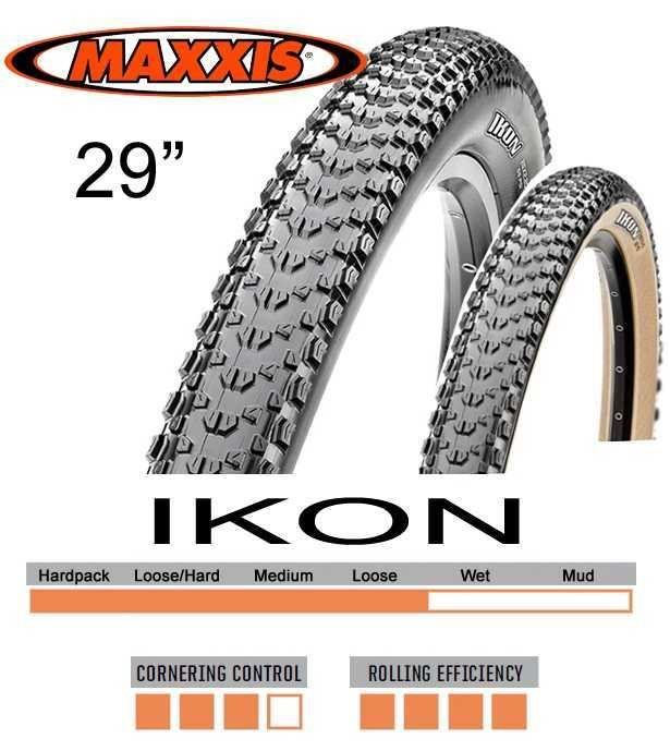 Maxxis Cykeldäck Ikon 2C 60 TPI 57-622 (29 x 2. TPI 57-622 (29 x 2.20″) kanttrådsCykeldäck svart