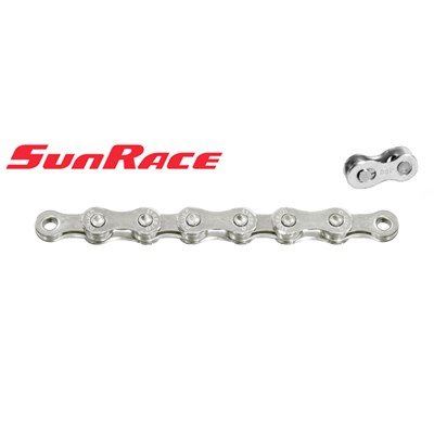 Sunrace Kedja 11 växlar 1/2″ x 11/128″ 116L medk x 11/128″ 116L medkedjelås Easylink