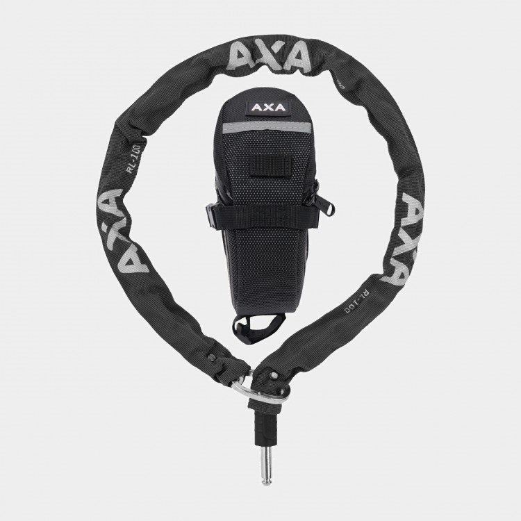 AXA Ramlåskätting Plug-in RLC, 100 cm + väska
