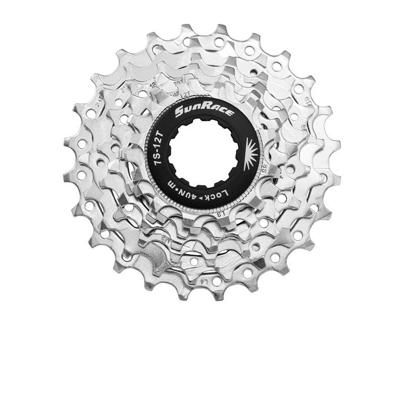 Sunrace Kassett CSR63 7 växlar Shimano 12-24T siar Shimano 12-24T silver