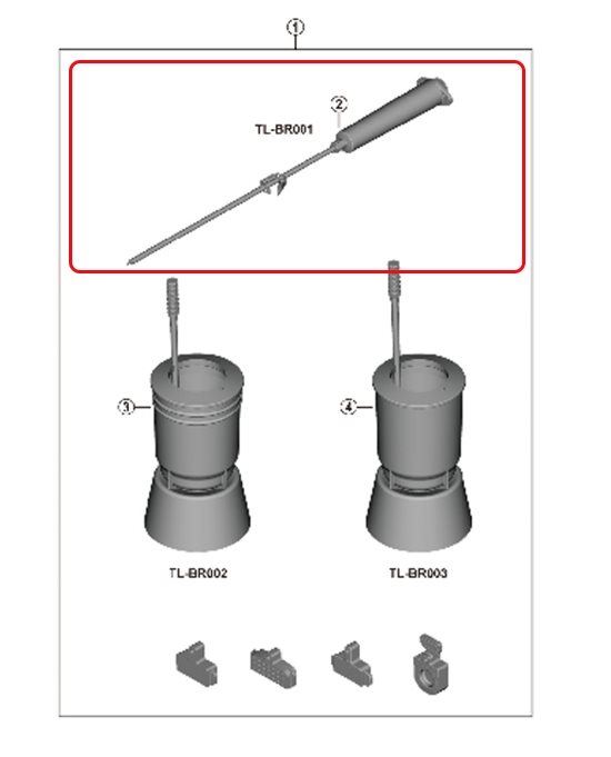 Shimano Luftningsspruta TL-BR001R001