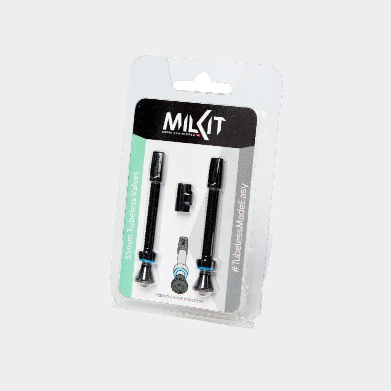 Milkit Tubelessventil Valve Pack 55mm 2-pack
