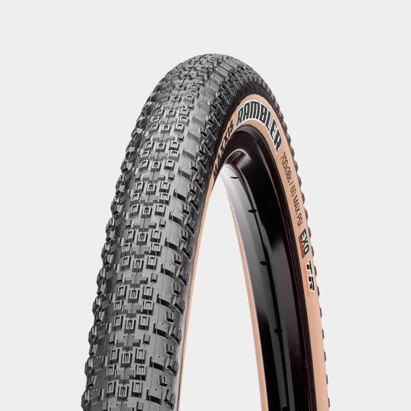 Maxxis Cykeldäck Rambler EXO/TR Dark Tan Wall 4O/TR Dark Tan Wall 40-622 (700 x 40C / 28 x 1.50)