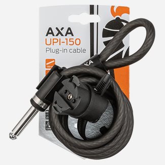 AXA Låsvajer Plug-in UPI 150cm 150cm Svart