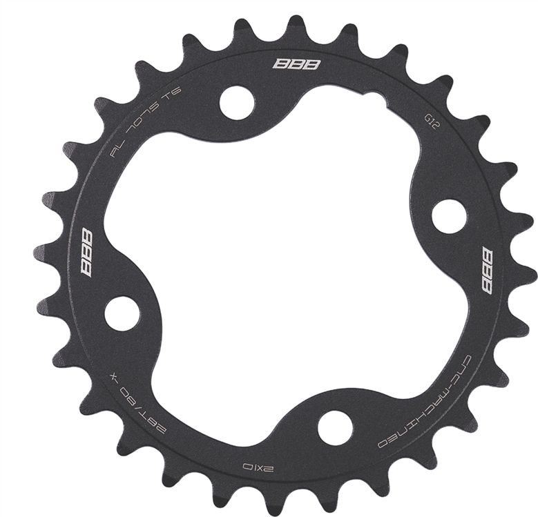 BBB Drev Mtbgear SRAM 80 bcd 2 x 10 växlar 2 bcd 2 x 10 växlar 28T svart