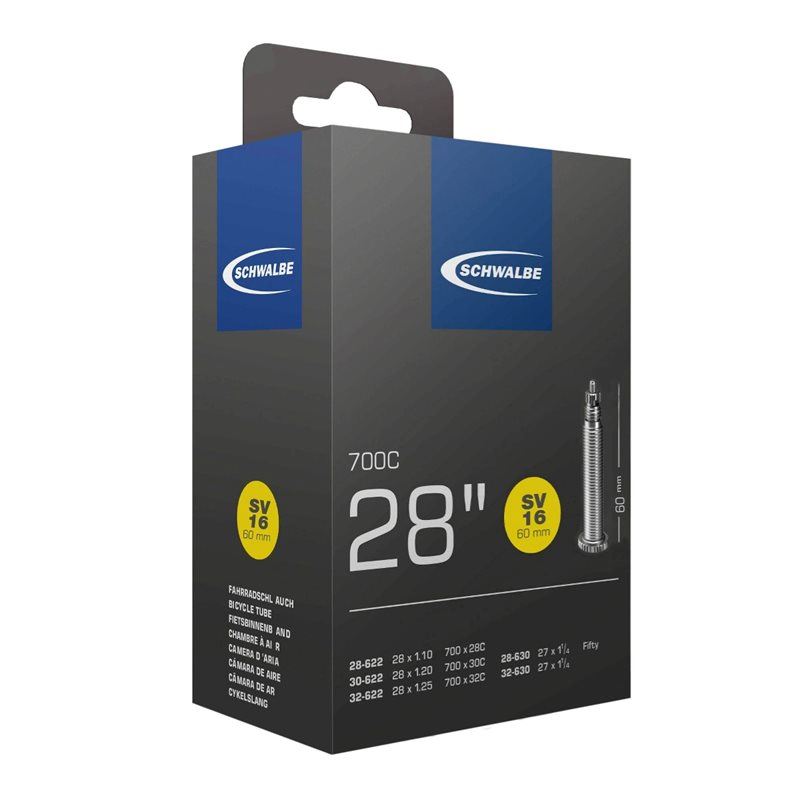 Schwalbe Cykelslang SV16 STANDARD 28/32-622/630 RDARD 28/32-622/630 Racerventil 60 mm