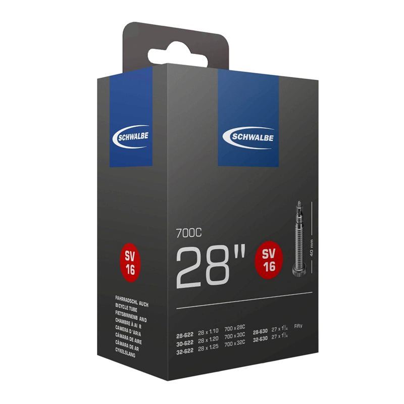 Schwalbe Cykelslang SV16 STANDARD 28/32-622/630 RDARD 28/32-622/630 Racerventil 40 mm