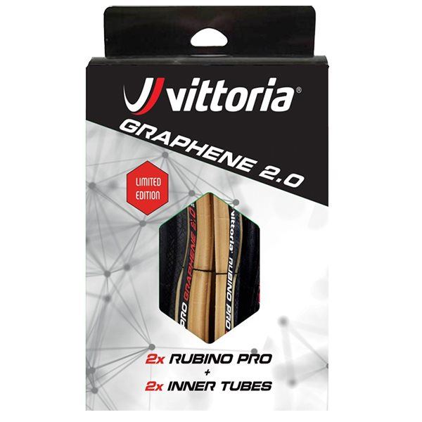 Vittoria Cykeldäck Rubino Pro G2 2 st -däck + 2 s G2 2 st -däck + 2 st -slangar