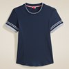 Wilson W Baseline Seamless Tee Navy, Padel- och tennis T-shirt dam