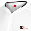 Wilson Series Seamless Zip Henley 2.0 White, Miesten padel ja tennis paita