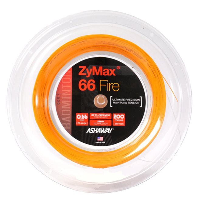 Ashaway Zymax 66 Fire, Badminton Strenger