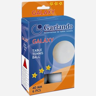 Garlando Galaxy 3* 6-Pack, Bordtennisballer