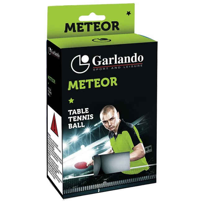 Garlando Meteor 1* 6-Pack, Bordtennisbollar