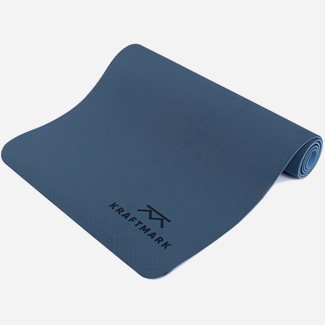Kraftmark Yogamatta Blå/Ljusblå, Yogamattor