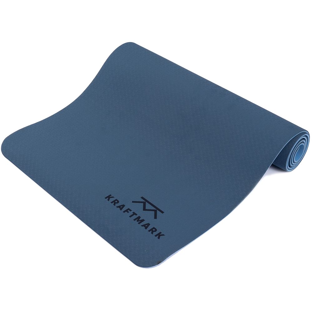 Kraftmark Yogamatta Blå/Ljusblå Yogamattor