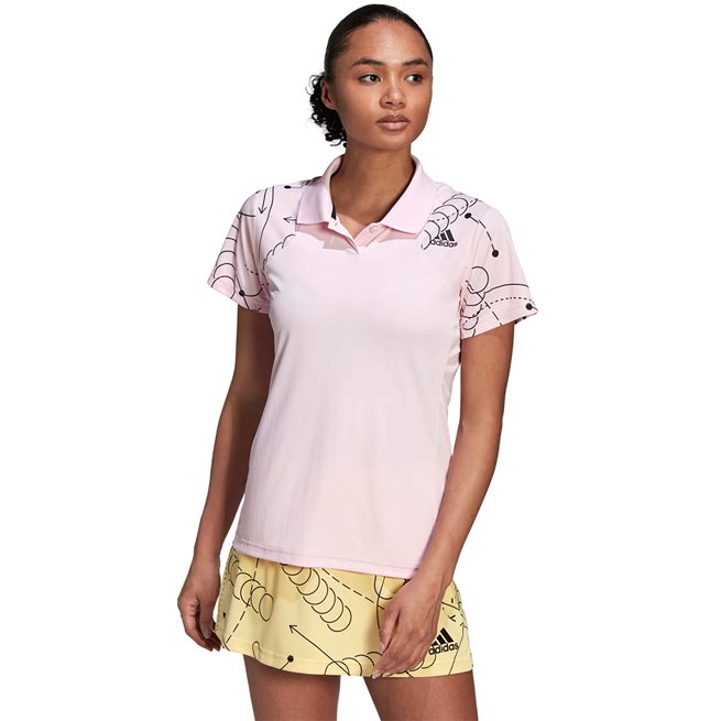 Adidas Club Graph Polo, Padel- og tennis T-skjorte dame