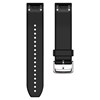 Garmin QuickFit 22-klockarmband, svart/silverfärgad silikon