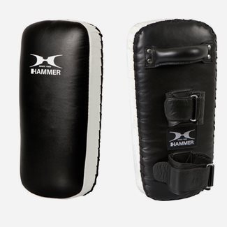 Hammer Boxing Thai Pad, Leather, Black/White, One Piece, Mitts