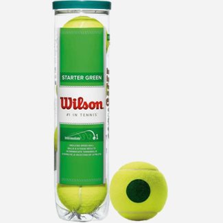 Wilson Starter Play Green (4-Pack), Tennisballer