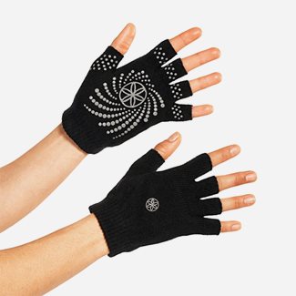 Gaiam Grey Grippy Yoga Gloves, Yogatillbehör