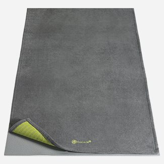 Gaiam Grippy Yoga Mat Towel Citron/Storm