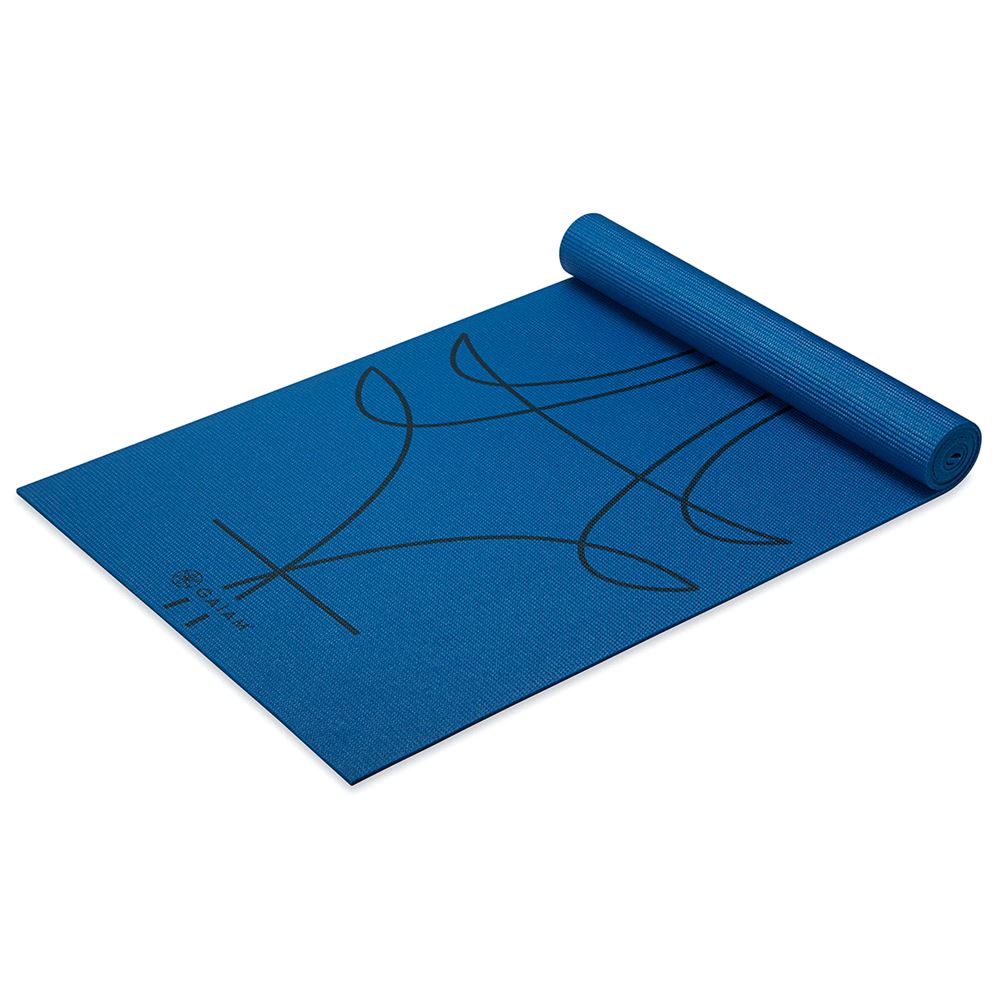 Gaiam Ink Alignment Yoga Mat 6 mm Premium Yogamatta