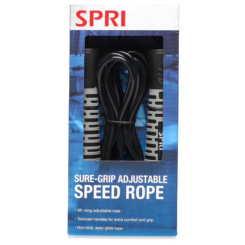 SPRI Sure-Grip Adjustable Speed Rope Hopprep