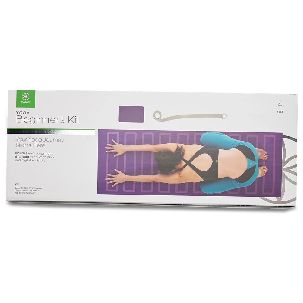Gaiam Yoga Beginners Kit Purple - Kraftmark