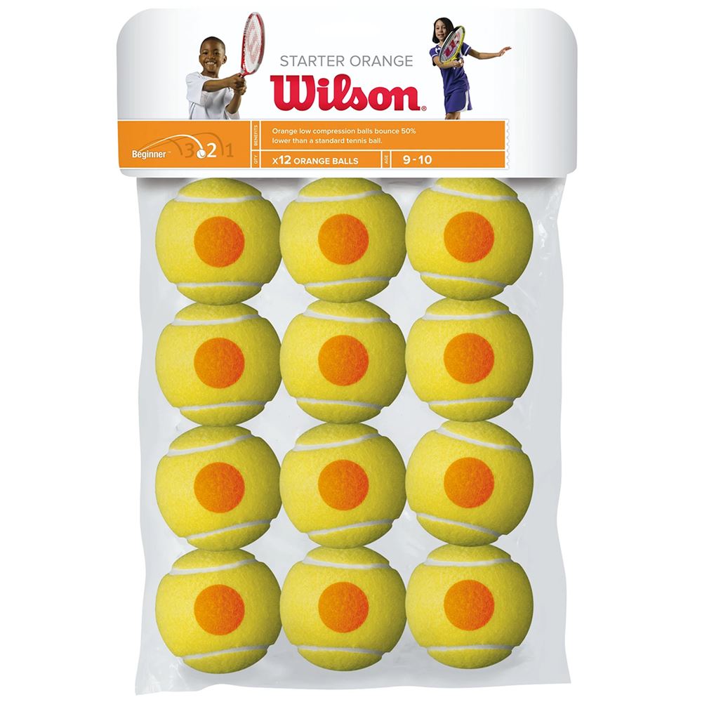 Wilson Starter Orange 12-Pack, Tennisbollar