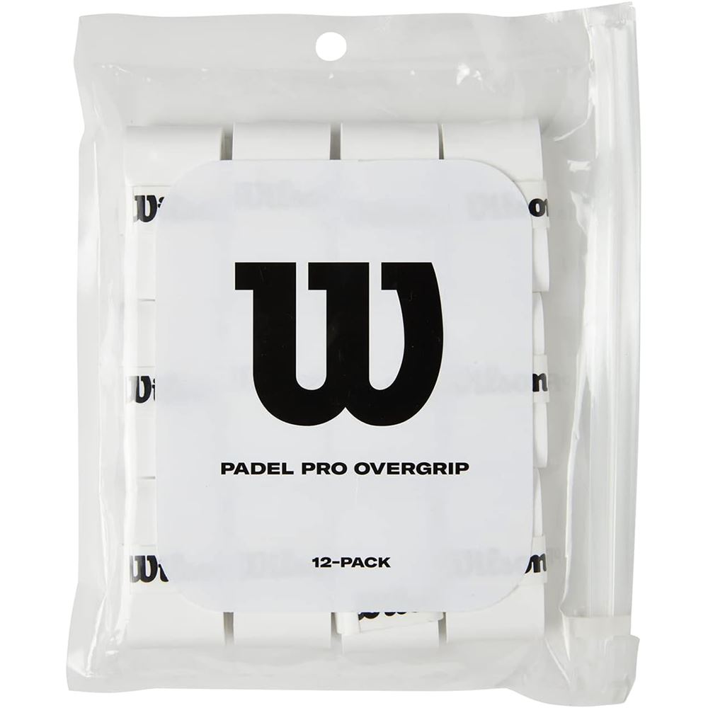 Wilson Padel Pro Overgrip 12-Pack White Padelgrepplindor