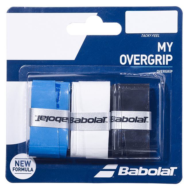 Babolat My Overgrip X3 Black/Blue/White, Tennis grepplindor