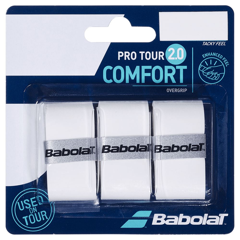 Babolat Pro Tour 2.0 3-Pack White, Tennis grepplindor