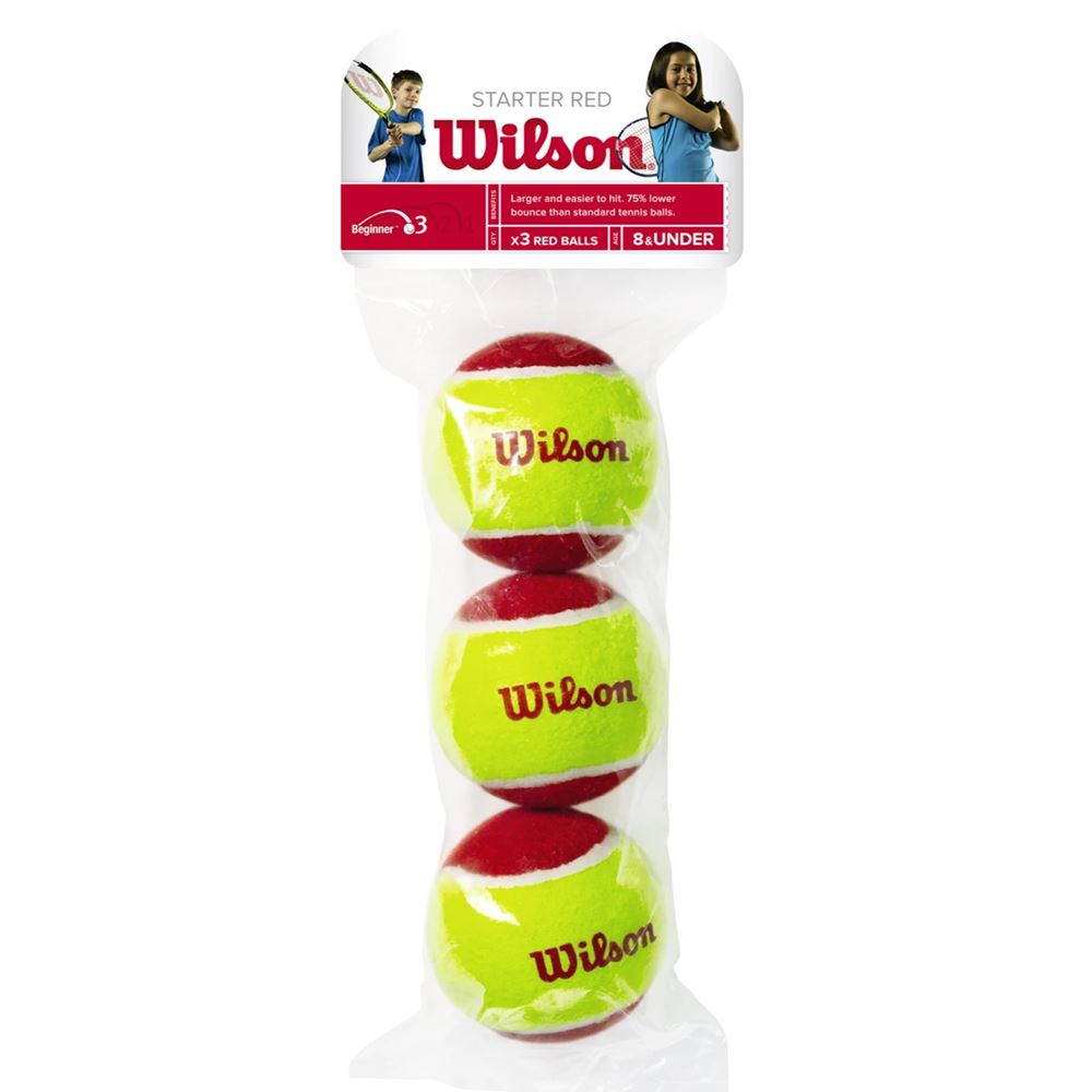 Wilson Starter Red (3-Pack) Tennis pallot