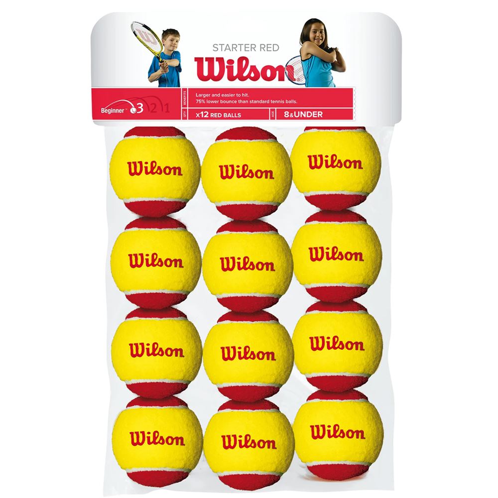 Wilson Starter Red (12-Pack) Tennisbollar