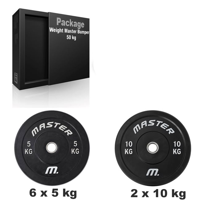 Master Fitness Vektpakke Master Bumper 50 kg