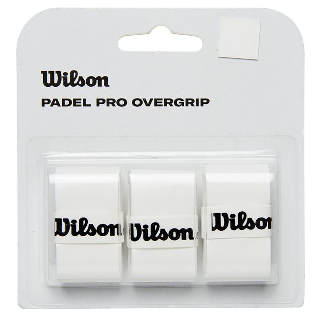 Wilson Padel Pro Overgrip 3-Pack White, Padel grepplindor