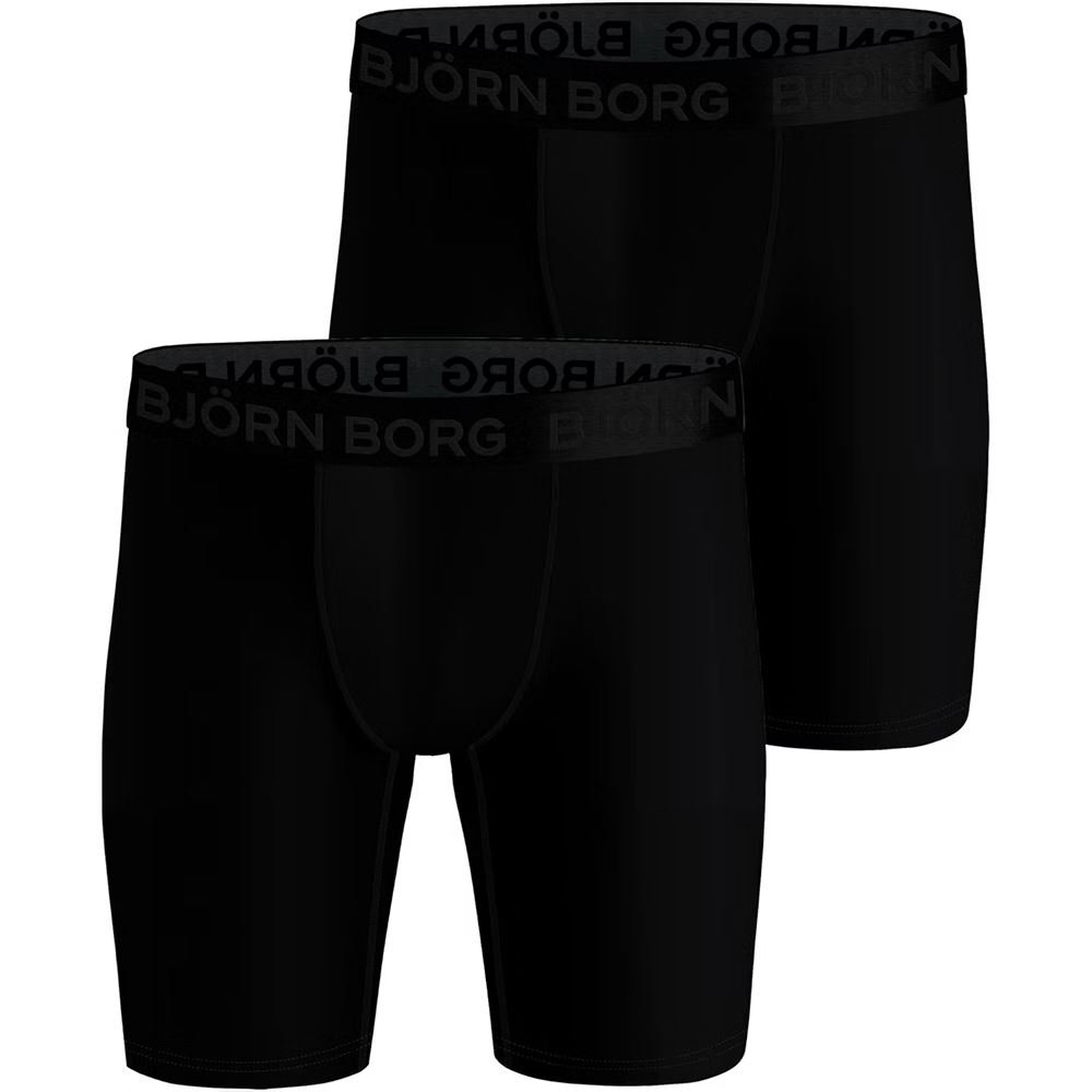 Björn Borg Performance Boxer Long Leg 2-Pack Kalsonger herr