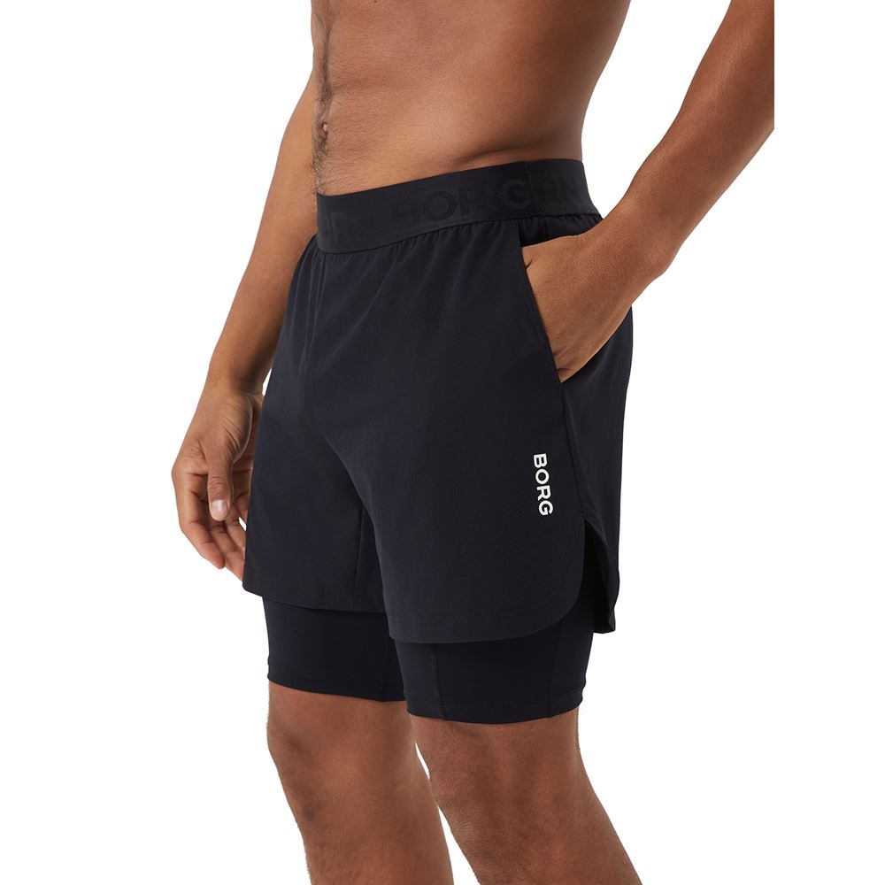Björn Borg Borg 2 In 1 Shorts, Padel- og tennisshorts herre Björn Borg Borg 2 In 1 Shorts, Padel- og tennisshorts herre