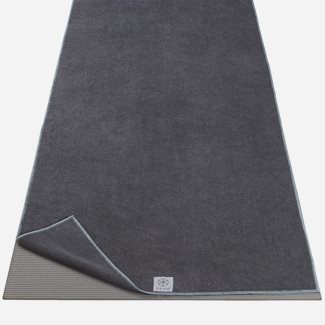 Gaiam Yoga Mat Towel Folkstone Grey